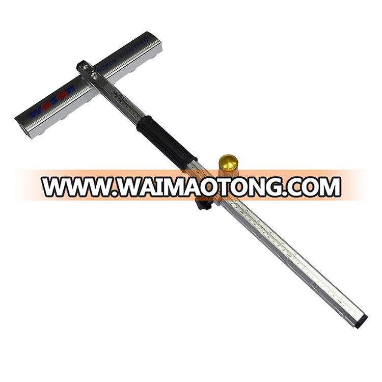 Stable smooth precise aluminum alloy T shape glass cutter for glass sheet cutting